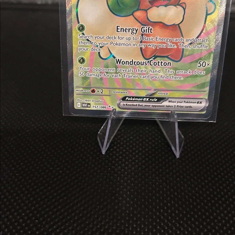 Pokemon Whimsicott EX‎ Full Art  Card 157/086 from White Flare set M/NM